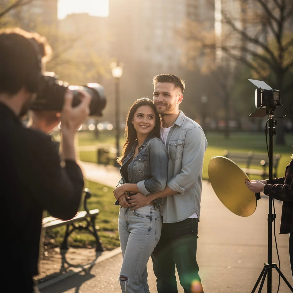 Sesión de fotos en pareja