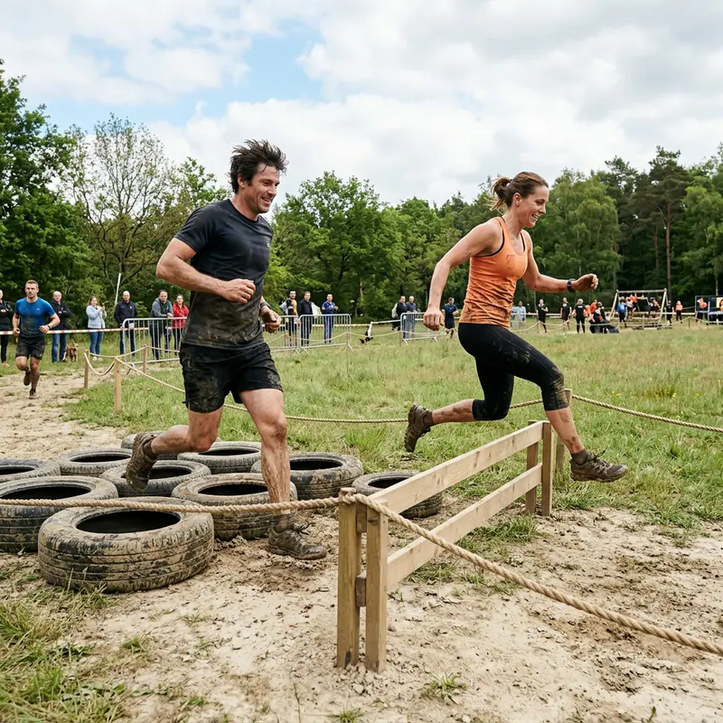 Carrera de Obstáculos: Barro y Trepadas