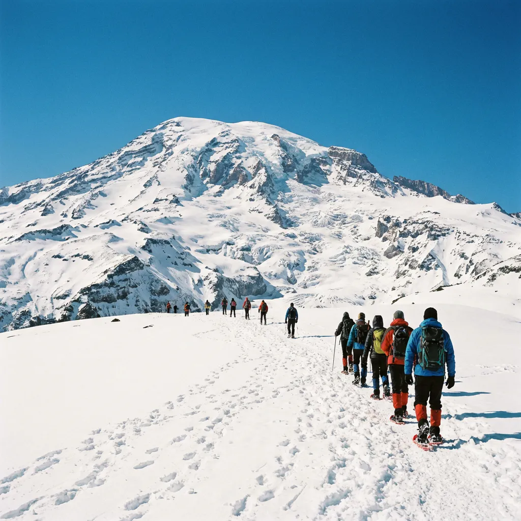 Frente a un Nevado
